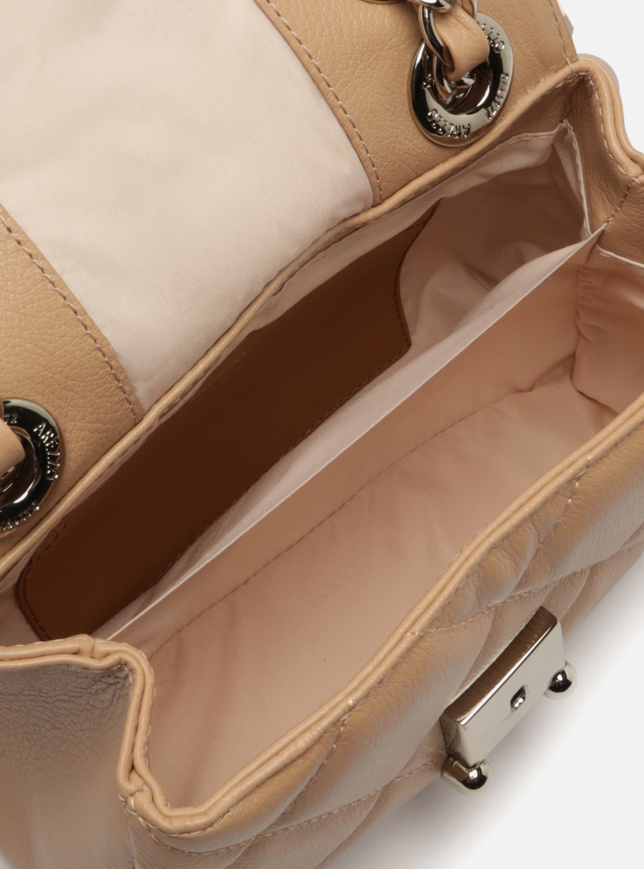 Bolsa Tiracolo Nude Couro Pequena Matelassê — foto 4