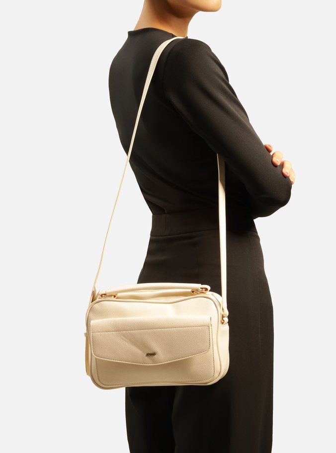 Bolsa Branca Tiracolo Média