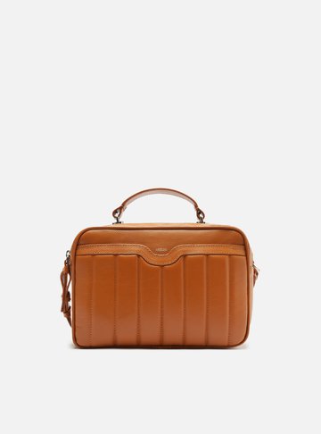 Bolsa Tiracolo Marrom Couro Francine Média