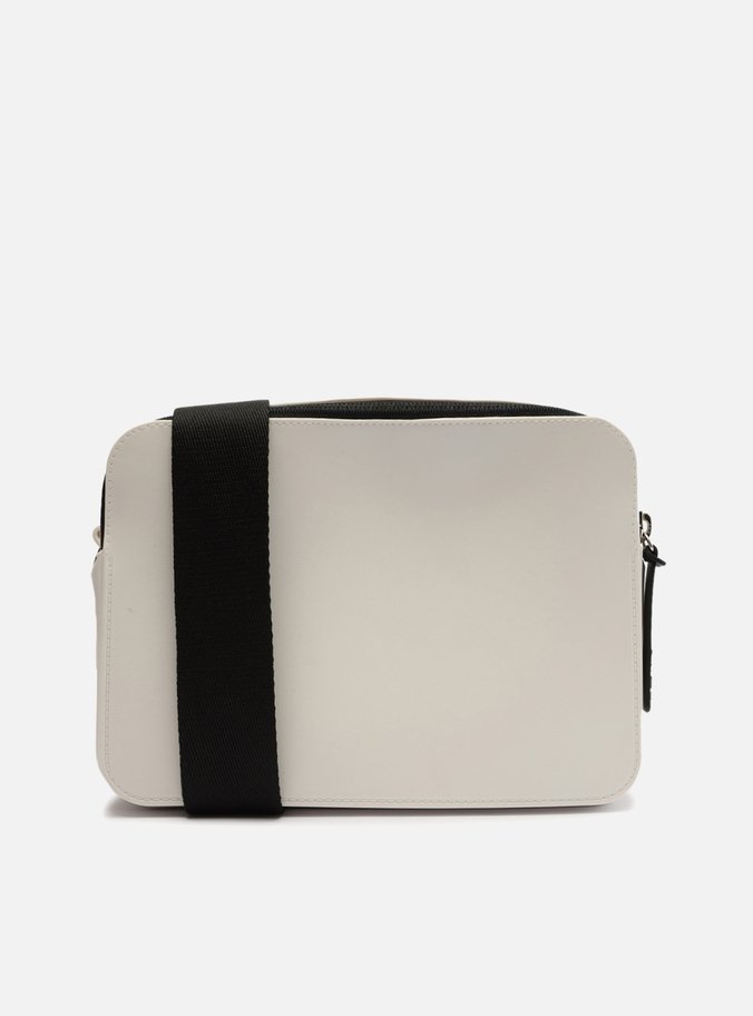 Bolsa Tiracolo Branca Média Preta Brizza