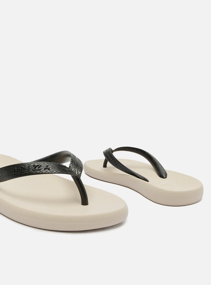 Chinelo de Dedo Branco Bicolor Ibiza Brizza