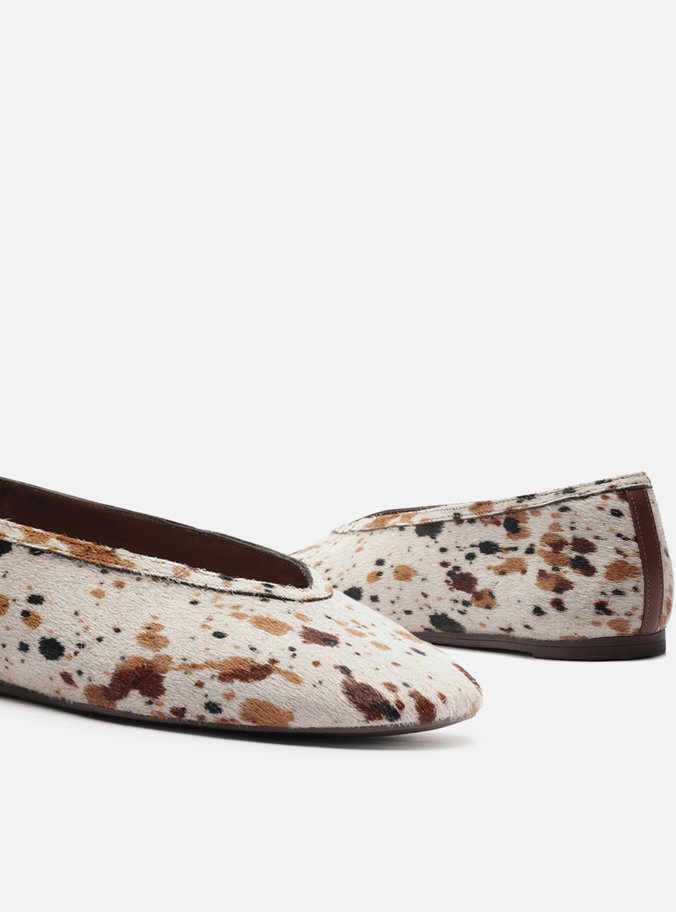 Sapatilha Animal Print Bico Redondo