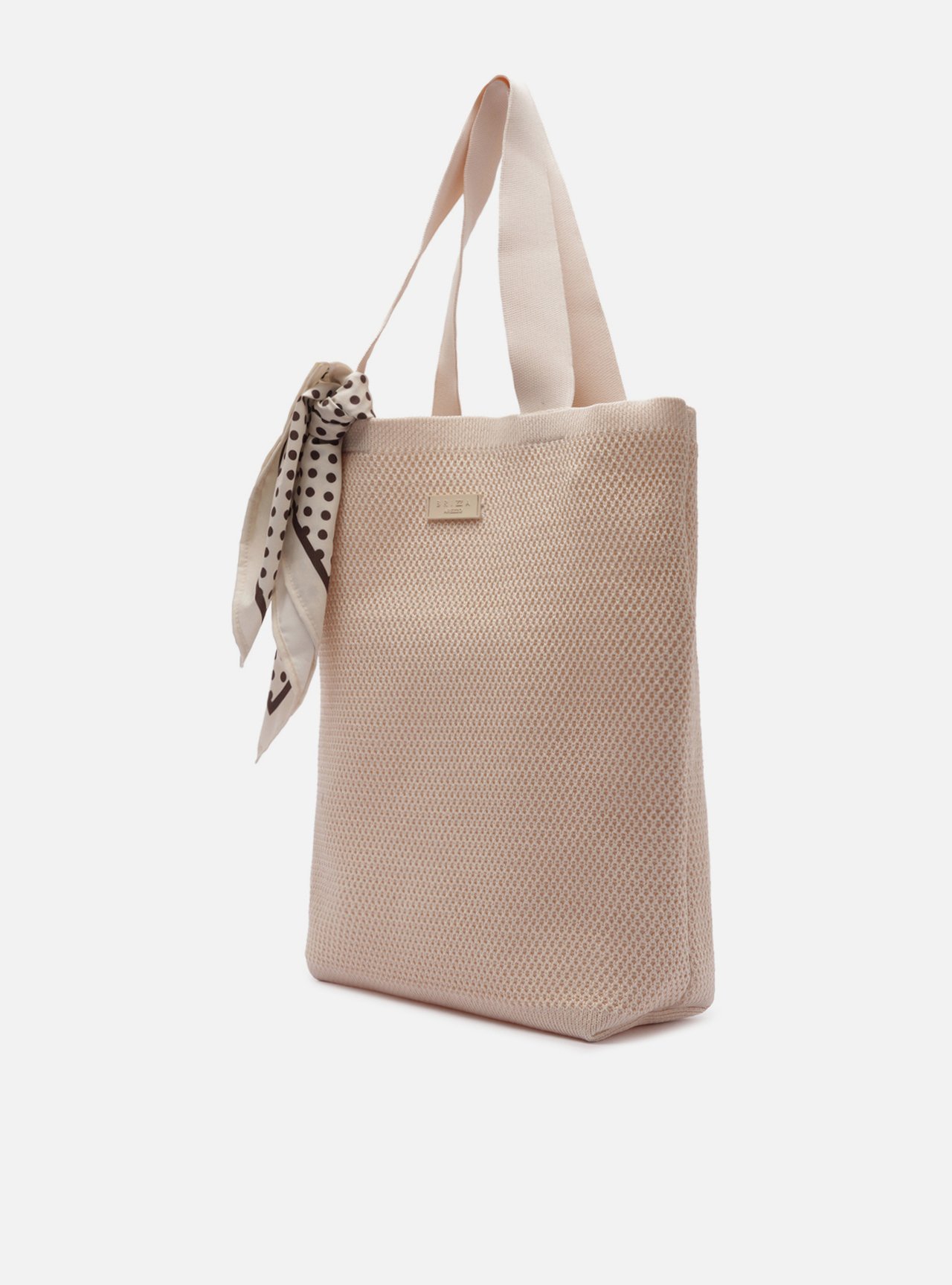 Bolsa Shopping Off White Crochê Grande Lenço Brizza — foto 2