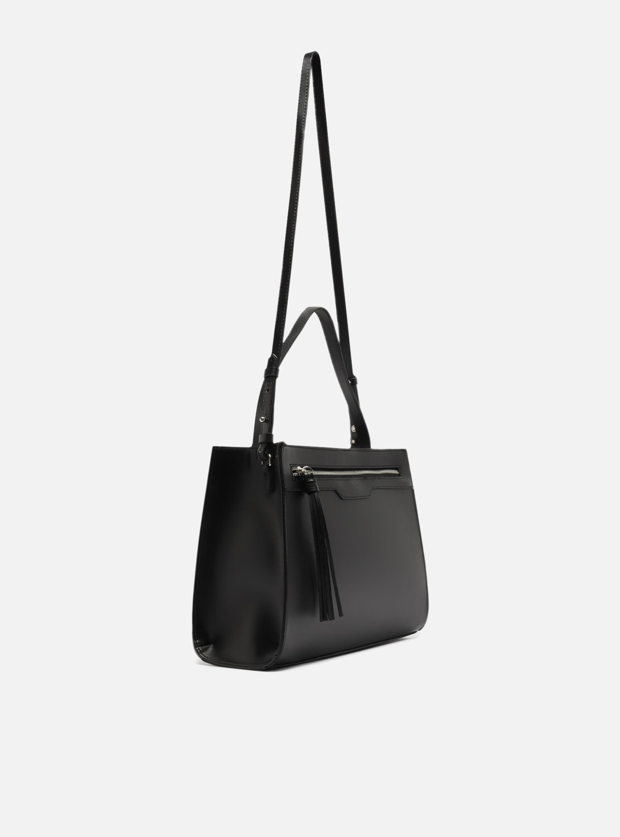 Bolsa Tote Preta Pietra Média — foto 5