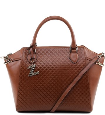 Bolsa Satchel Caramelo
