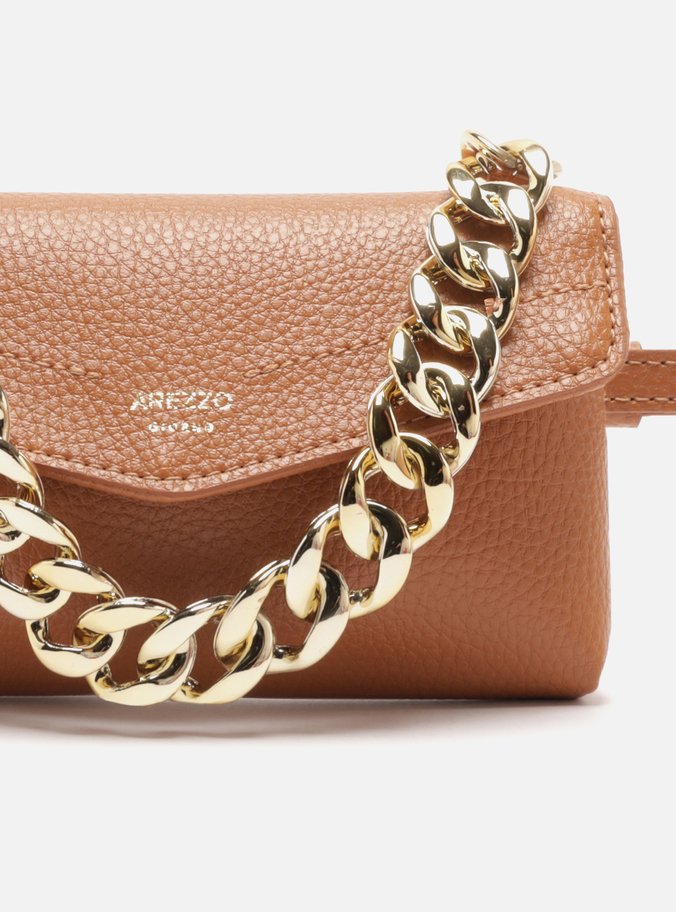 Bolsa Pochete Tiracolo Marrom Pequena