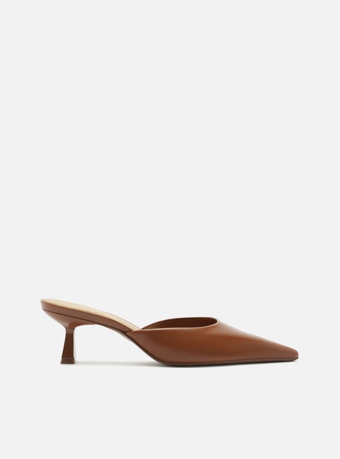 Mule Marrom Salto Fino