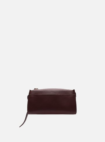 Arezzo — Bolsa Tiracolo Vinho Couro Pequena Bolso Frontal