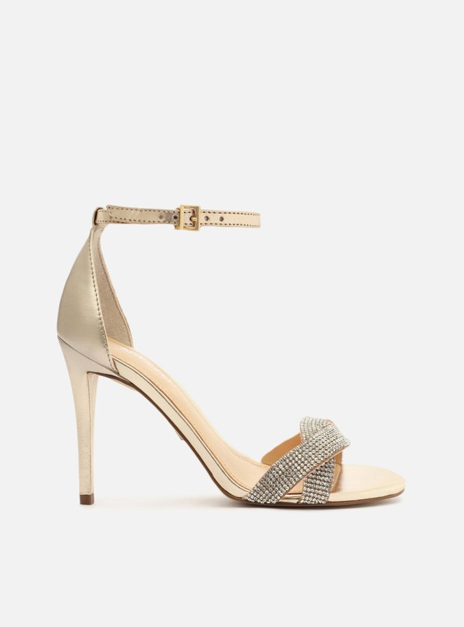 Sand lia Dourada Salto Fino Strass Special Ocassion