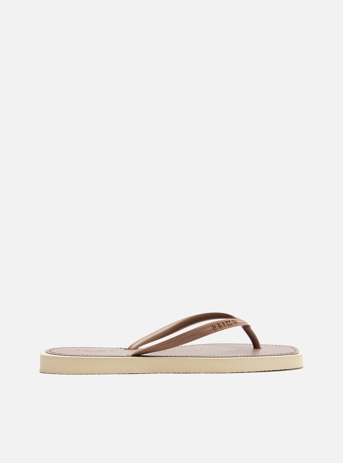 Chinelo de Dedo Marrom Square Recouro Brizza