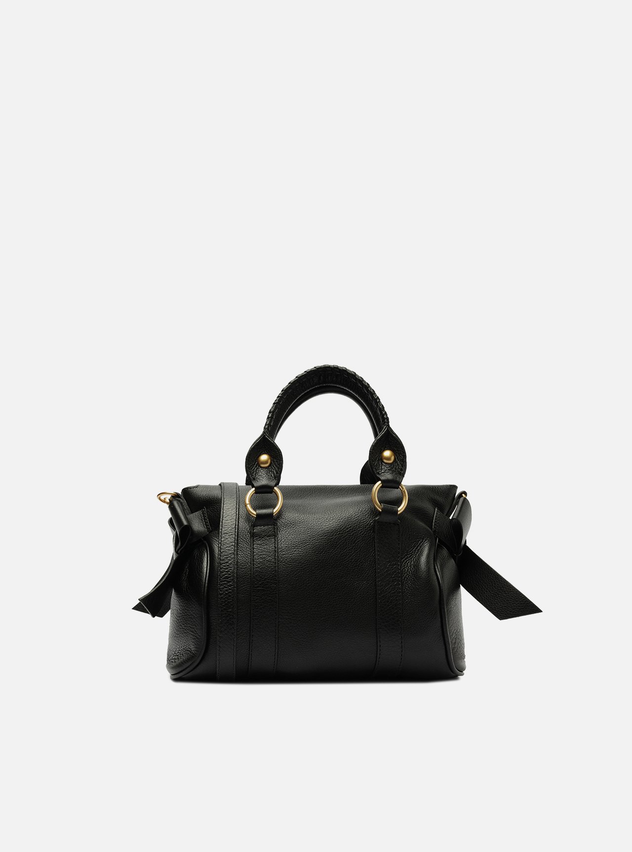 suzu.mako.0916 Bolsa Tote Preta Couro Pequena Alças Mix | Arezzo