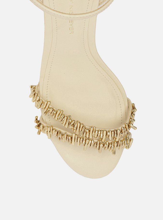 Sandália Off-White Salto Fino Lenny Niemeyer