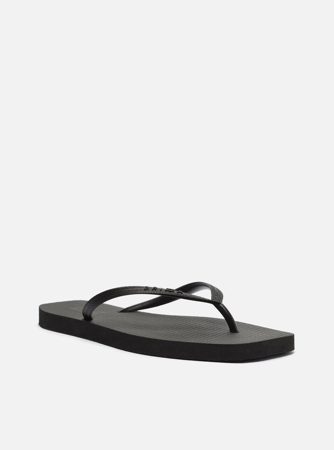 Chinelo de Dedo Preto Básico Square Brizza