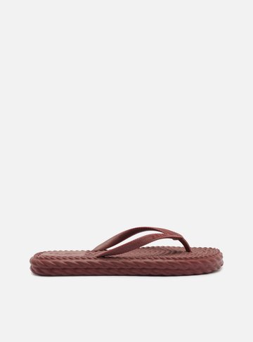 Arezzo — Chinelo de Dedo Vermelho Flatform Tressê Brizza
