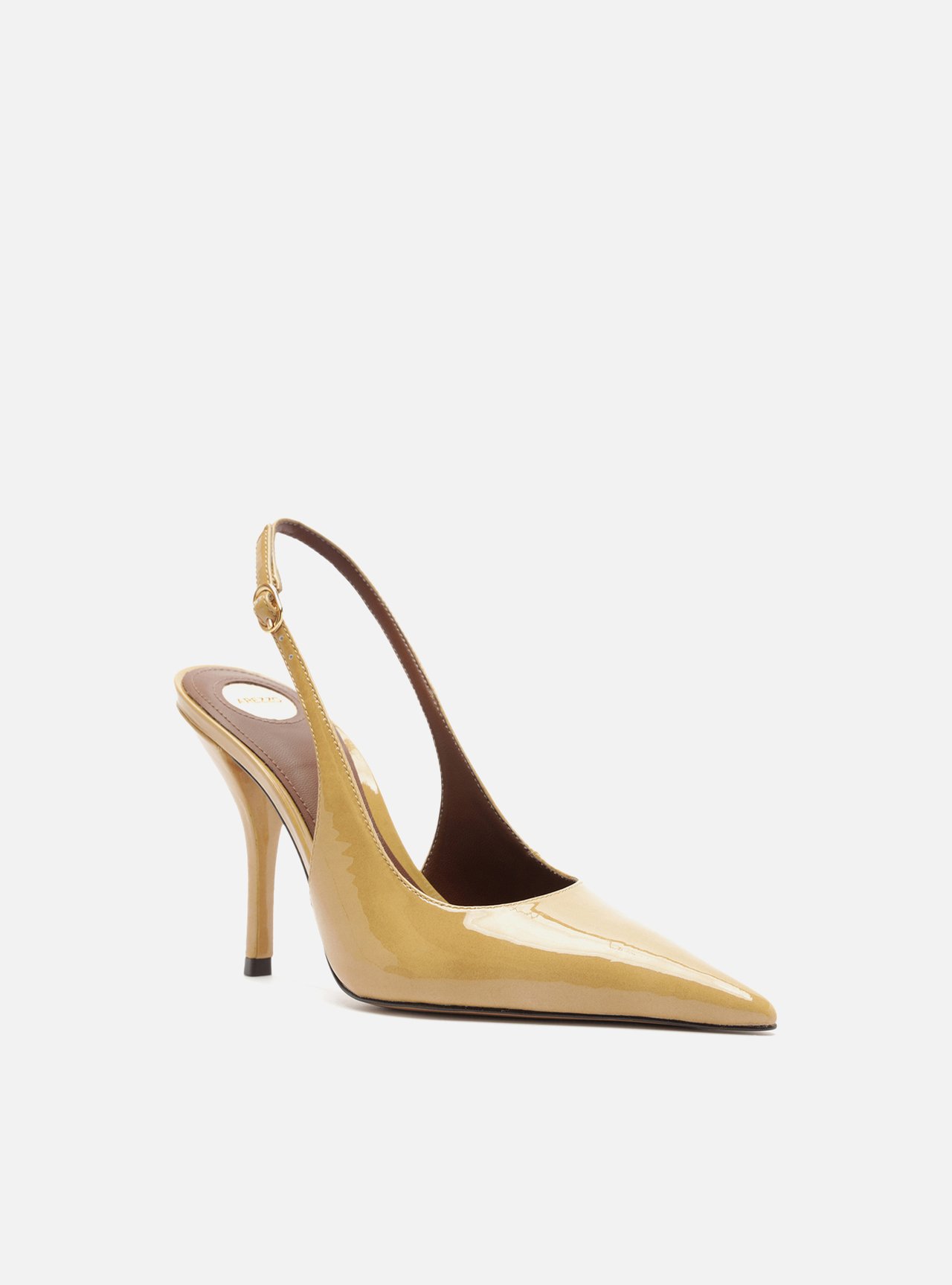 Scarpin Nude Salto Fino Fivela Slingback — foto 2