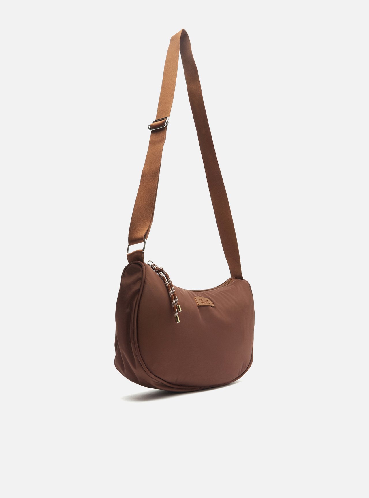 Bolsa Tiracolo Preta Média Metais Brizza — foto 5