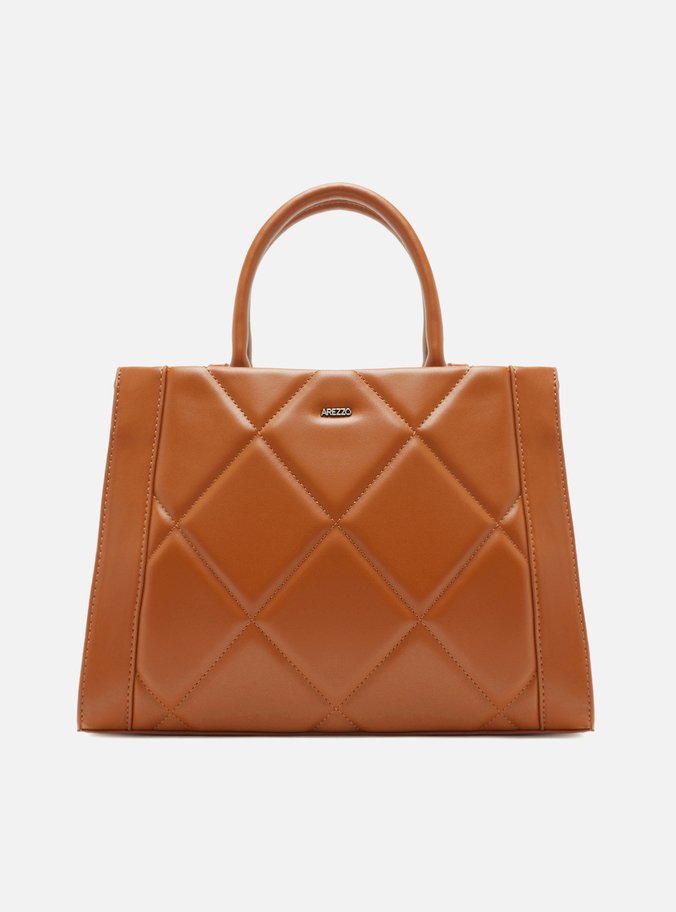 Bolsa Marrom Tote Grande Matelassê
