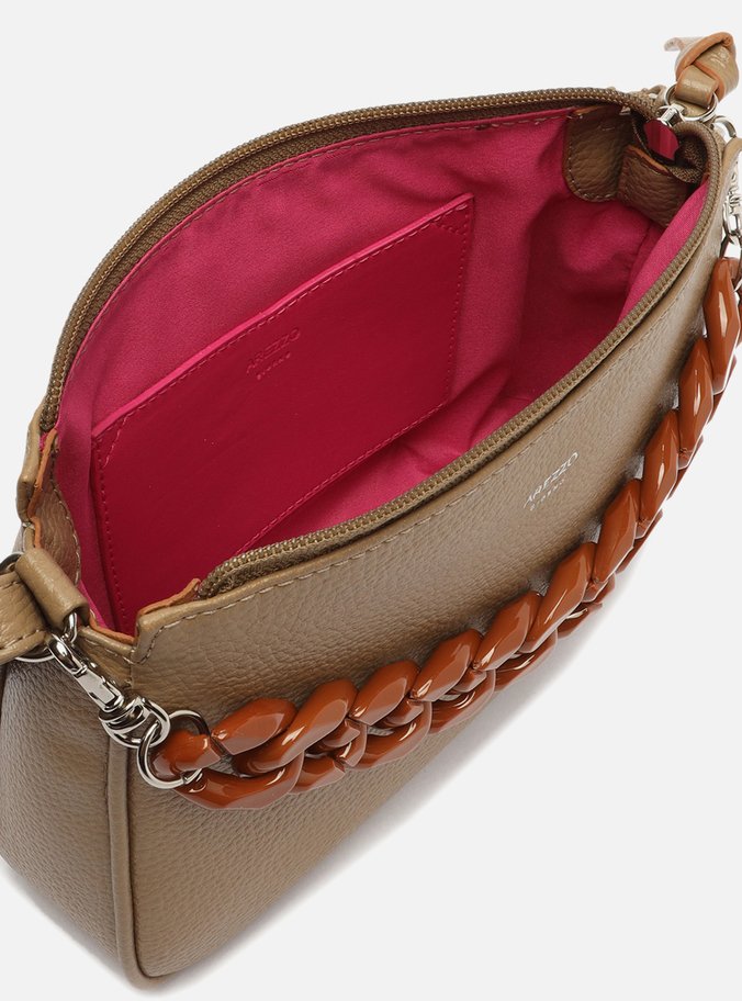 Bolsa Tiracolo Marrom Iara Pequena Modern Taupe