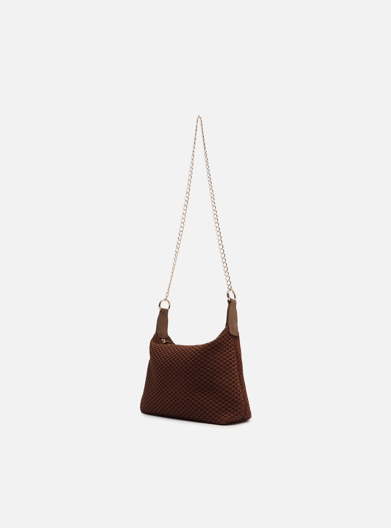 Bolsa Tiracolo Marrom Crochê Zaya Pequena — foto 2