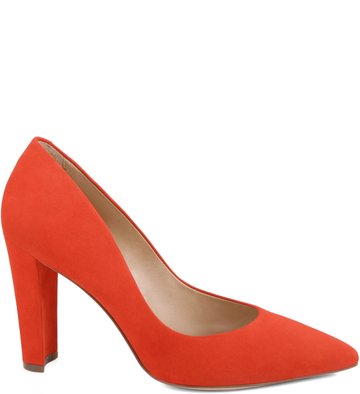 Scarpin Bloco Nobuck Pop