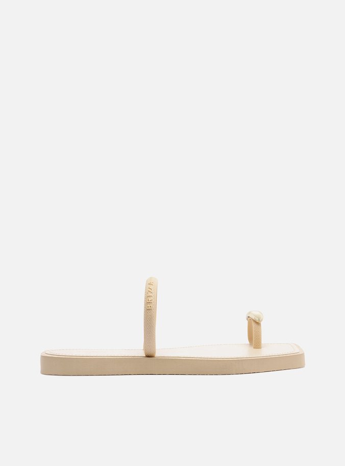 Rasteira Off White Square Dedeira Metal Brizza