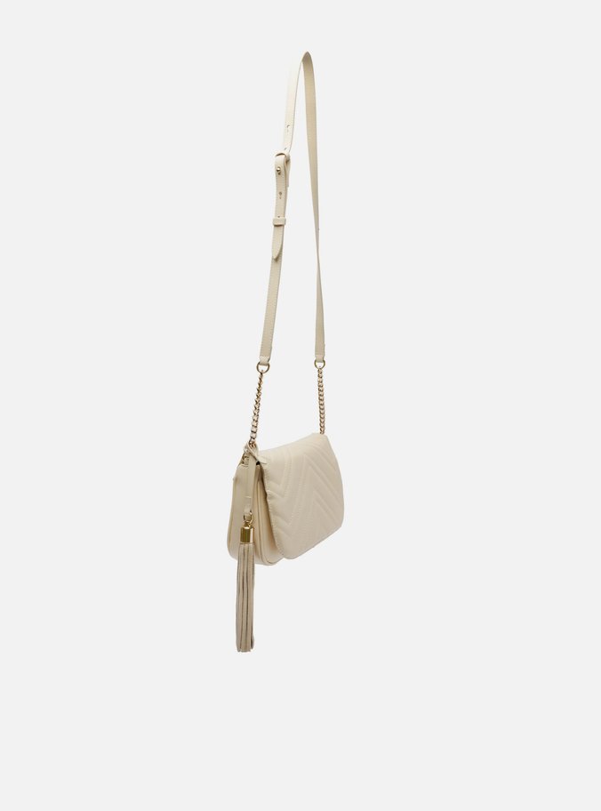 Bolsa Tiracolo Off-White Matelassê Verona Pequena