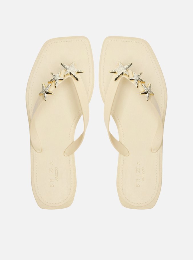 Chinelo Off-White Estrela Brizza