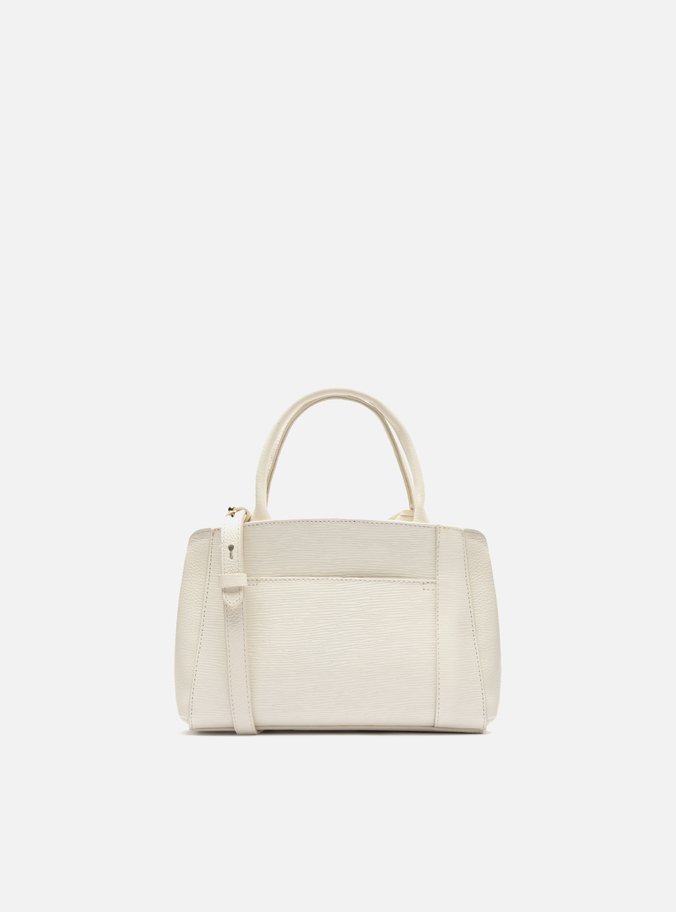 Bolsa Tote Branca Couro Wave Bella Pequena