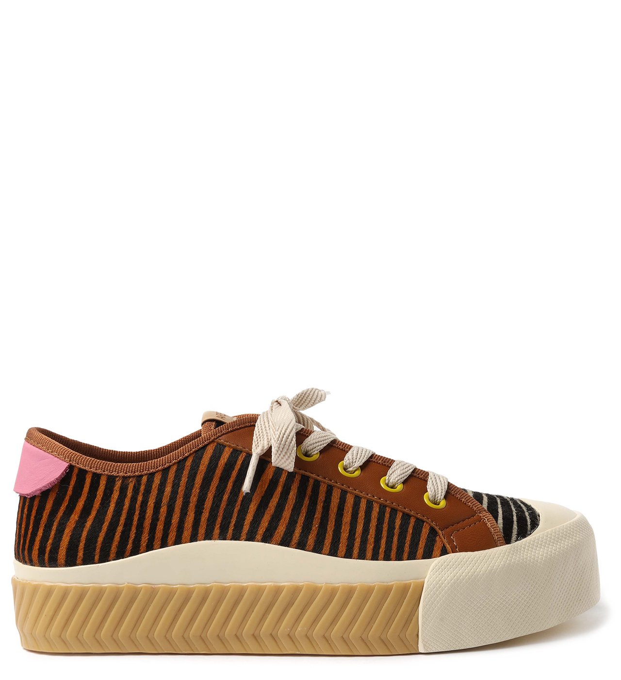 Tenis flatform animal print best sale