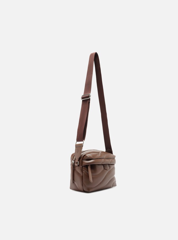 Bolsa Tiracolo Marrom Waves Pequena