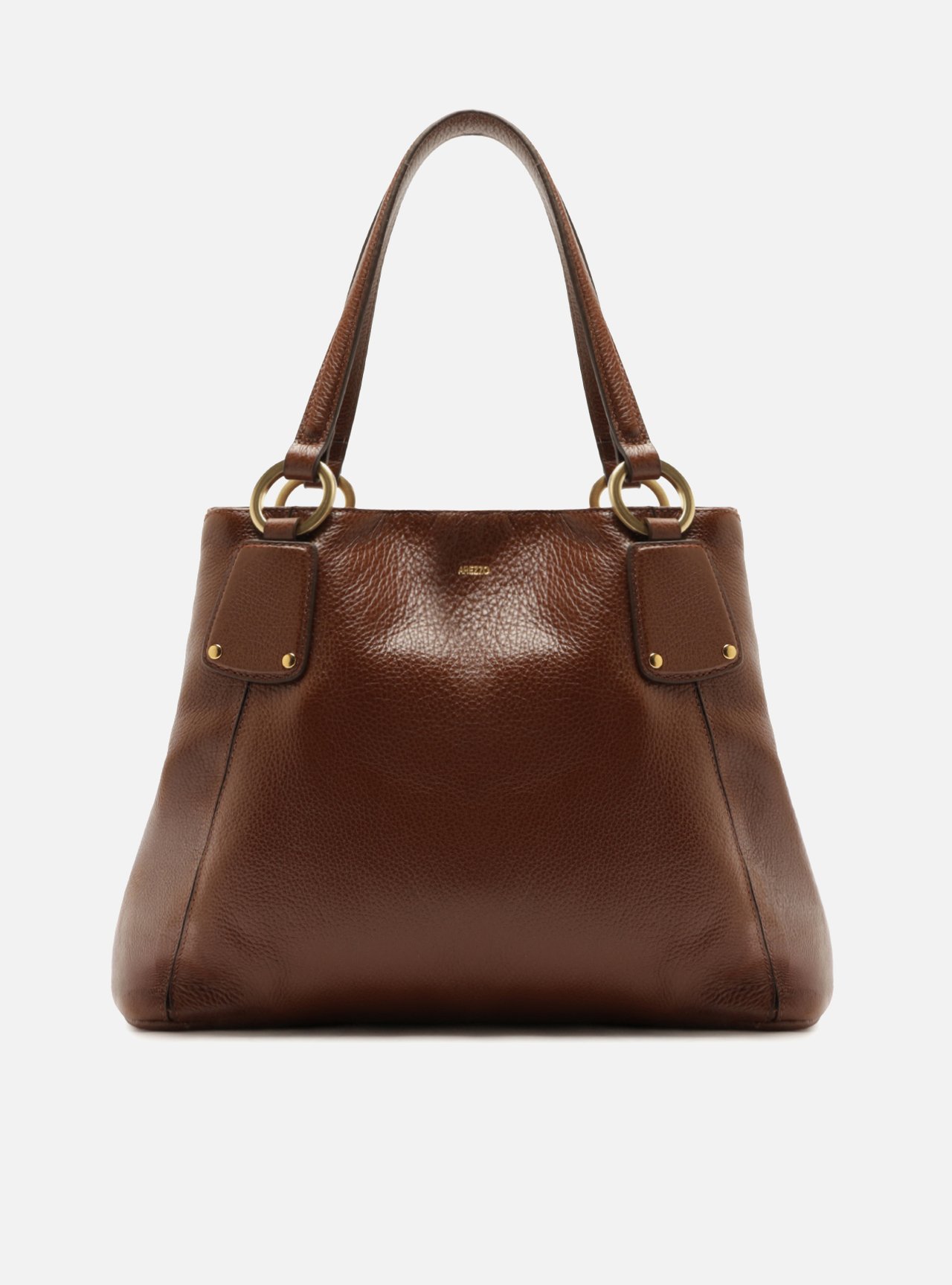 Bolsa Hobo Marrom Couro Grande — foto 1