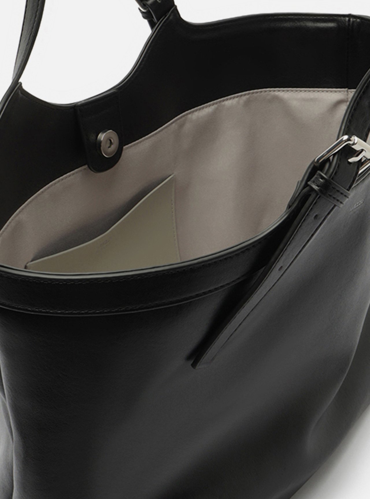 Bolsa Shopping Preta Grande Metais — foto 4