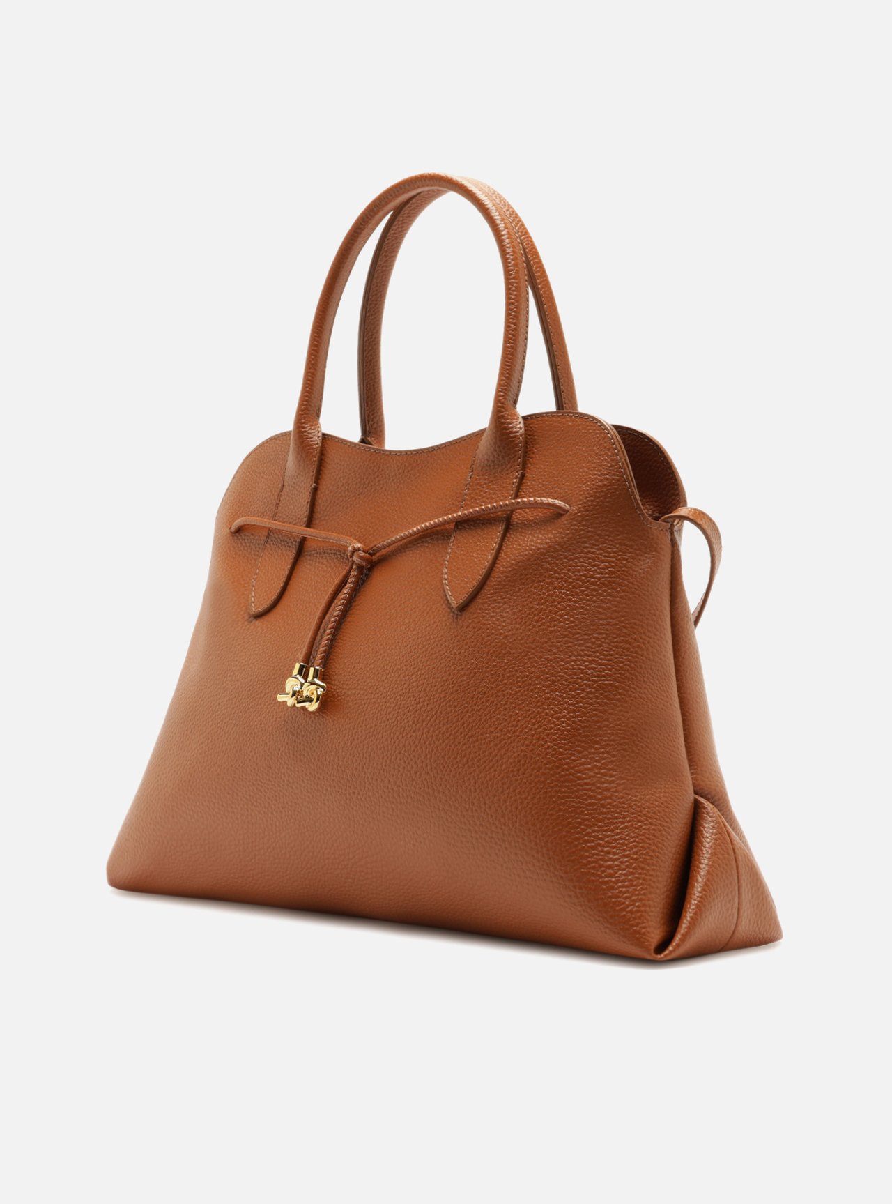 Bolsa Tote Marrom Grande Metais — foto 2