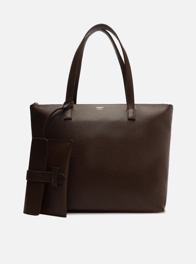 Bolsa Shopping Marrom Escuro Mercato Grande Pouch