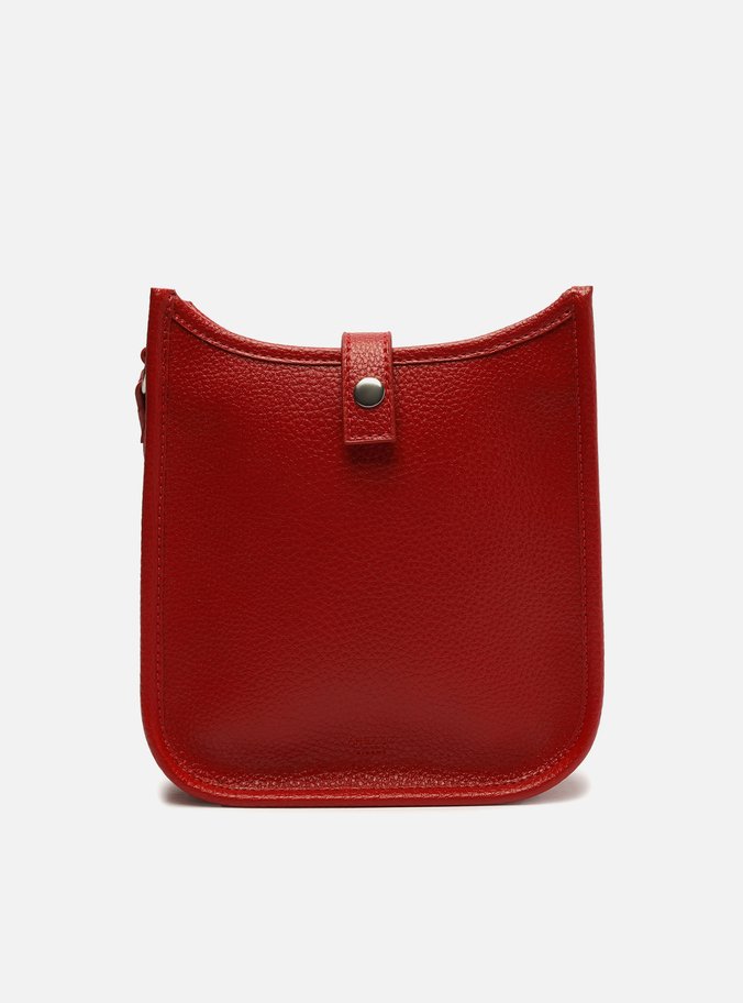 Bolsa Tiracolo Vermelha Média Logo Perfurado