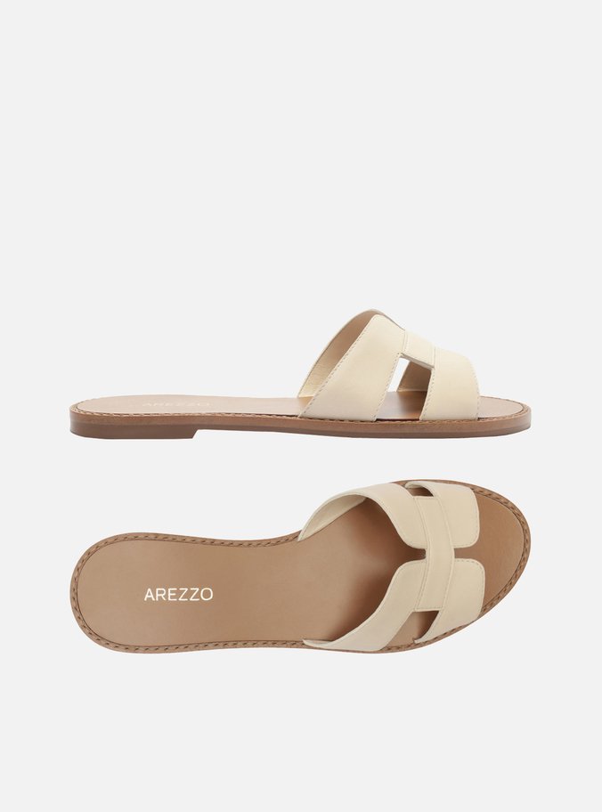 Rasteira Off White Tira Vazada
