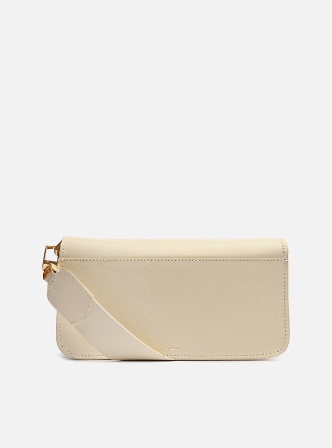 Bolsa Tiracolo Off-White Couro A001.2 Média