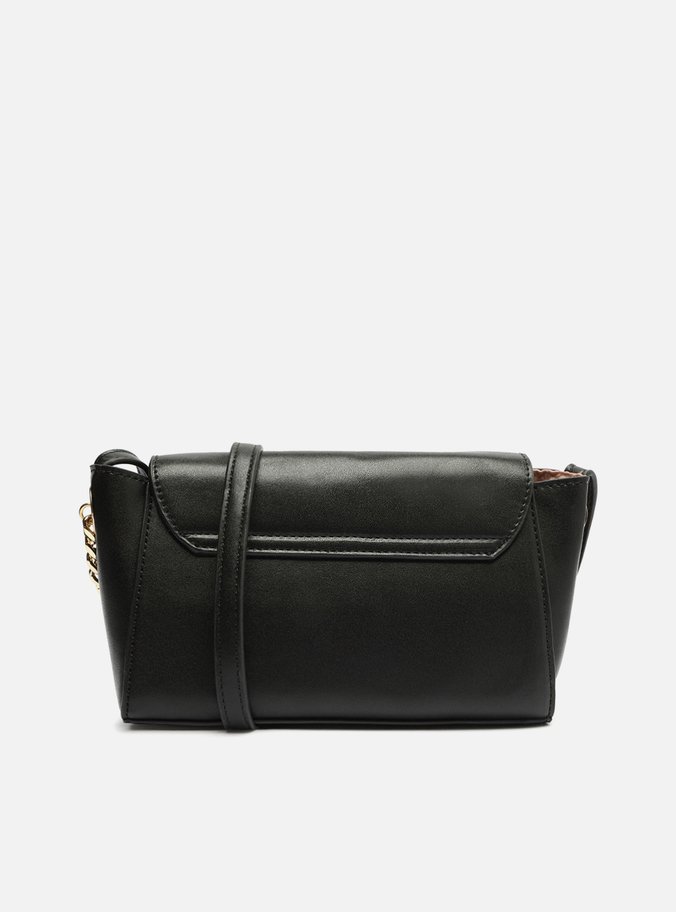 Bolsa Tiracolo Preta Pequena Corrente Metal