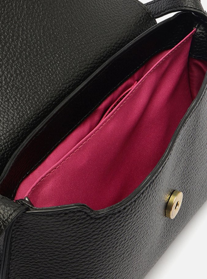 Bolsa Tiracolo Preta Pequena Tira Metal