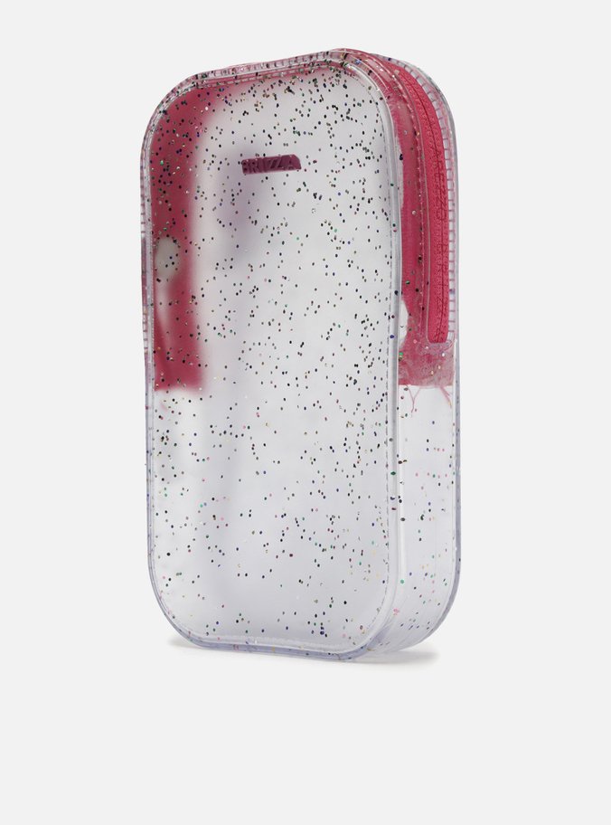 Mini Bolsa Transparente Glitter Duda Porta-Celular