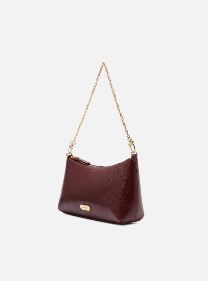 Bolsa Tiracolo Vermelha Couro Pequena Corrente