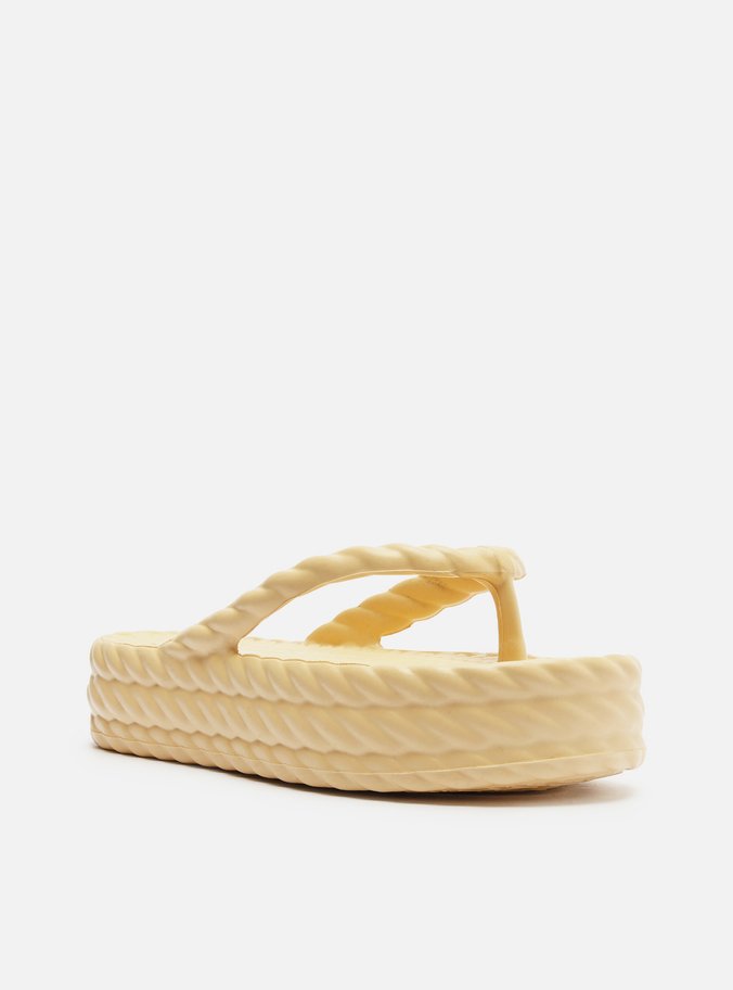 Sandália Amarela Flatform Marrocos Mid