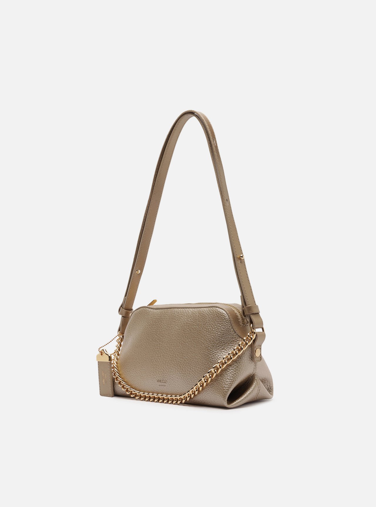 Bolsa Tiracolo Dourada Pequena Corrente — foto 2