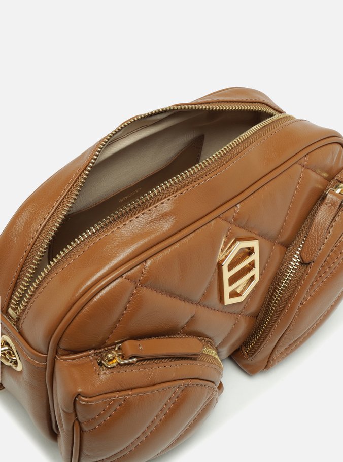 Bolsa Tiracolo Marrom Pequena Matelassê
