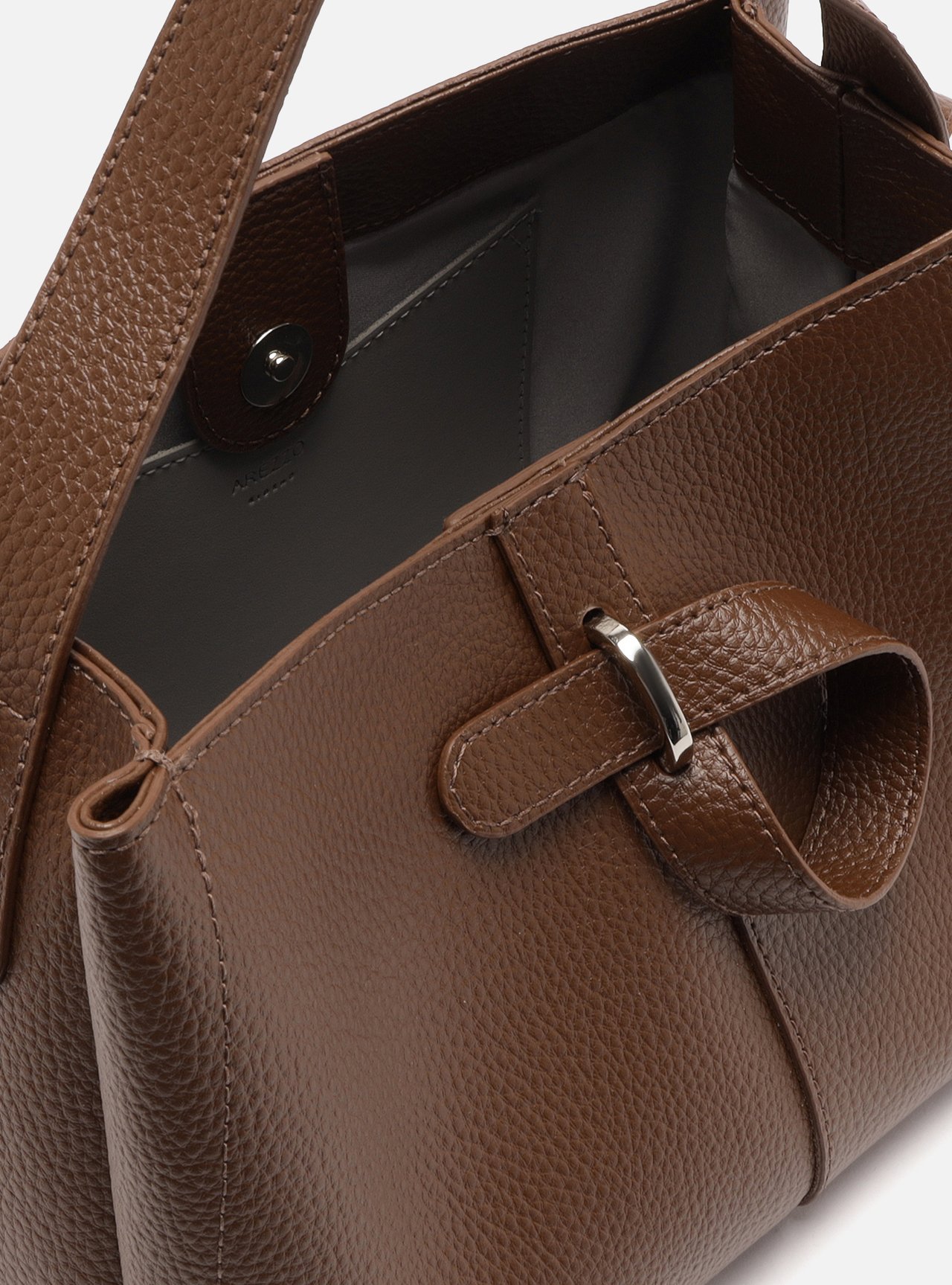 Bolsa Tote Marrom Média Laço — foto 4