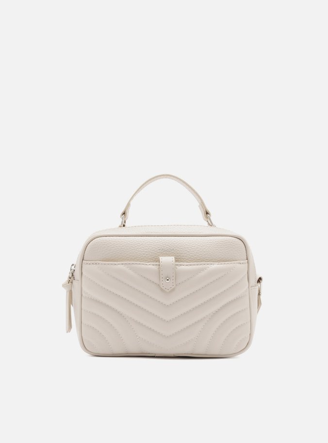 Bolsa Tiracolo Off-White Matelassê Média