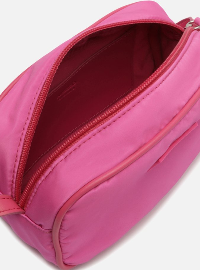Bolsa Tiracolo Rosa Nylon Lizza Pequena Brizza