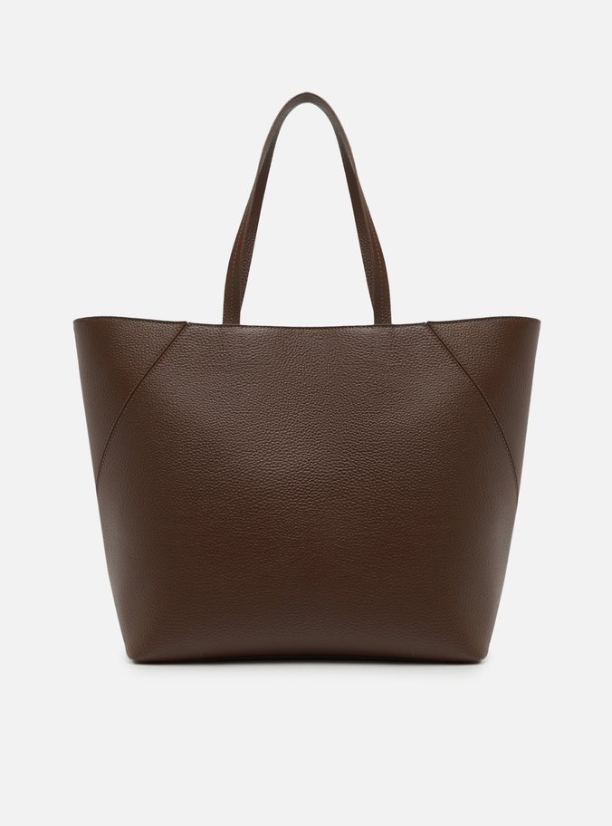 Bolsa Shopping Marrom Grande Rebites