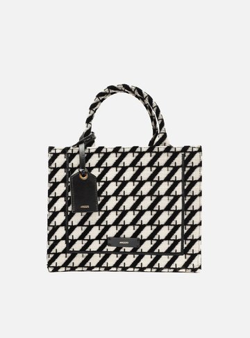 Bolsa Shopping Preta Grande ZZ Graphic