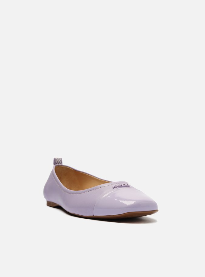 Sapatilha Lilás Bico Quadrado Cap Toe